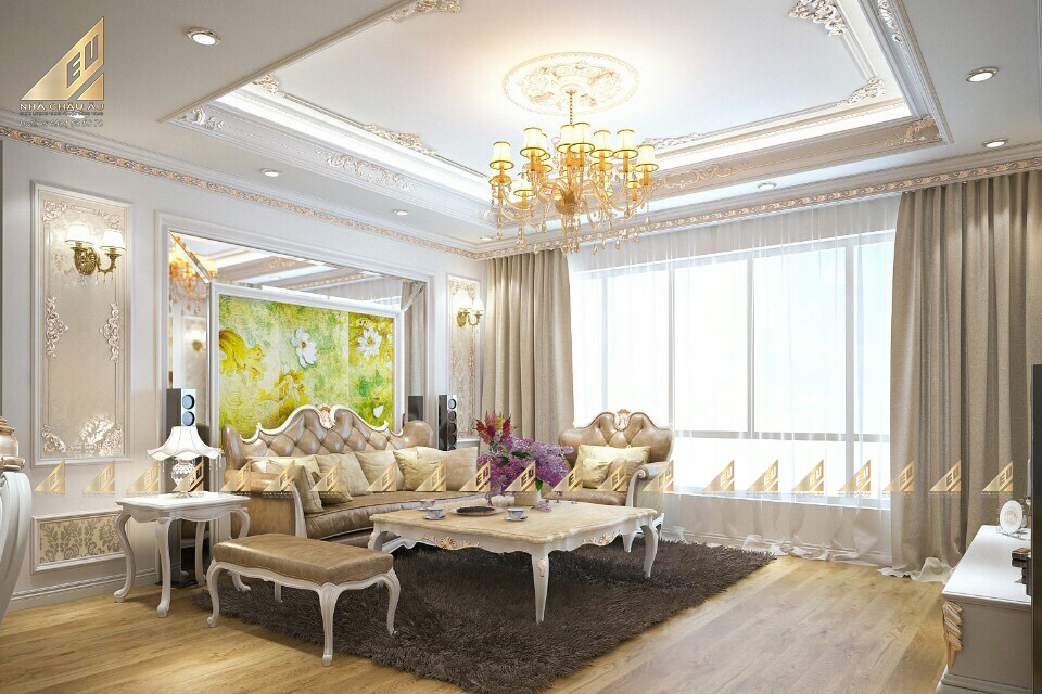 Căn hộ phong cách tân cổ điển - Anh Tú - Huyndai Hitech Hà Đông